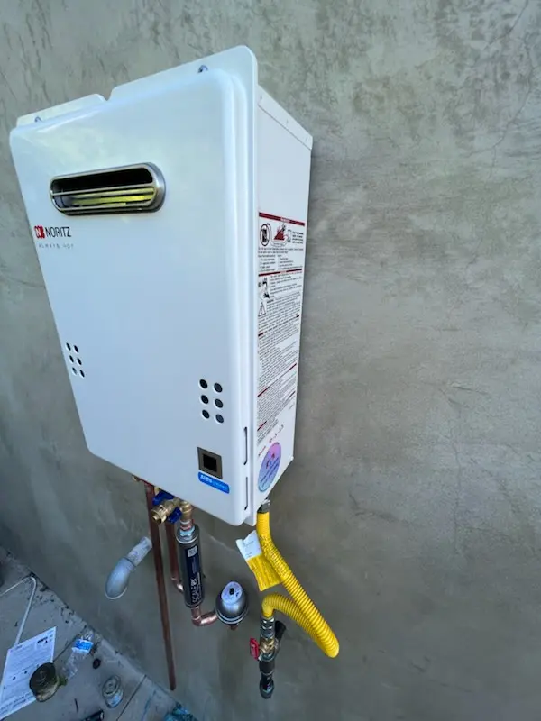 Tankless water heater installation for Burleigh Manor homes
